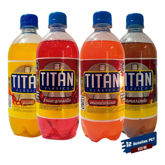 Titan Refresco Surtido 600 Ml - 12 Pack