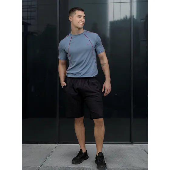 Short Rustico Algodón Clásico Con Bolsillos Hombre 1082