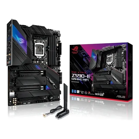 Motherboard Asus Rog Strix Z590-e Gaming Wifi Ddr4 Atx Hdmi | Cuotas sin interés