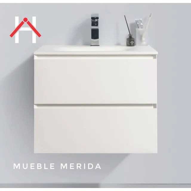 Mueble De Baño Merida, Blanco, Marca Castel (h.r).