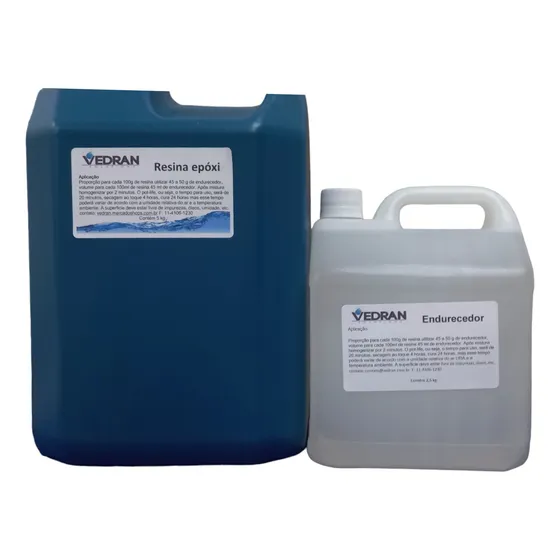 Resina Epoxi + Endurecedor Kit 7,5 Kg 