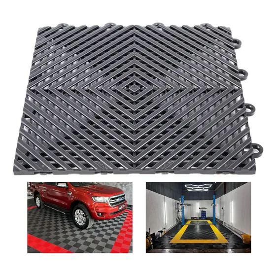 100 Un Piso Modular Trideck Estrado 33x33 Plástico - 10,89m2