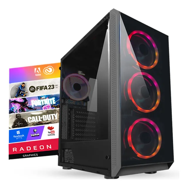Torre Gamer Rgb Amd Ryzen 5 / Ram Ddr4 / Ssd 512gb Vega7 @pd