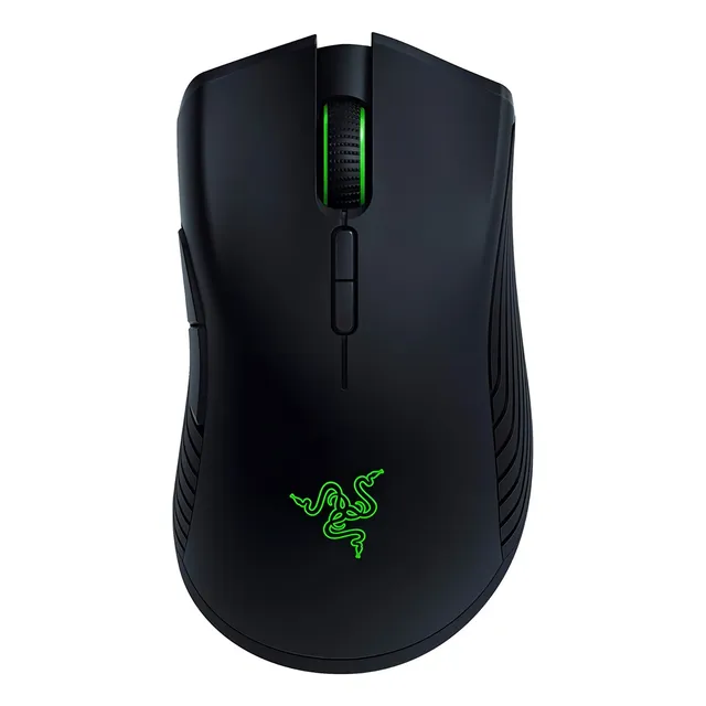 Mouse gamer de juego inalámbrico recargable Razer Mamba Wireless negro
