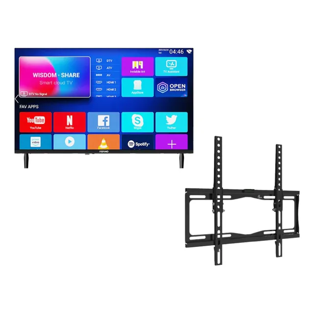 Tv Led Asano 32'' Hd Sin Bordes Smart Con Soporte Pared