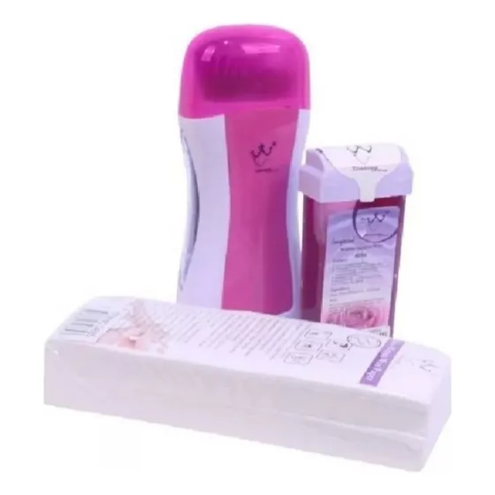 Kit Depilador Calentador Cera + Rolllon+banda Ofertas Chacao