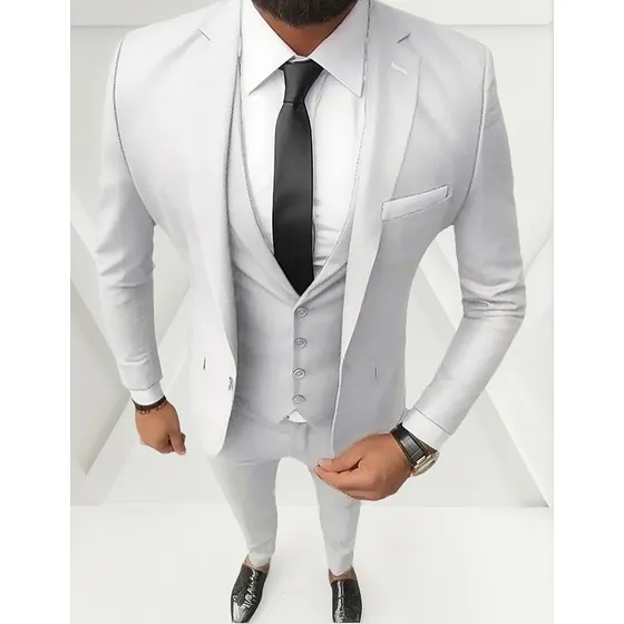 Traje Slim Masculino Microfibra Blazer + Pantalón