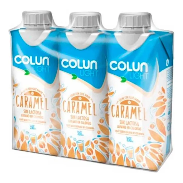 3 Leche Con Café Sabor Caramelo Light - 330ml - Colun