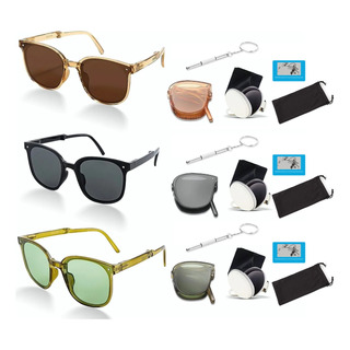 Set Lentes Hombre Gafas Sol Plegables Polarizadas Dama Uv400 Set Lentes Hombre Gafas Sol Plegables Polarizadas Dama Uv400