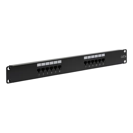 Patch Panel Rackeable 12 Puertos Cat5e Categoria 5e Rj-45