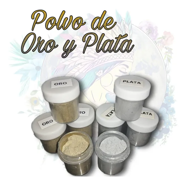 Polvo De Oro Y Plata. Se Vende El Par 