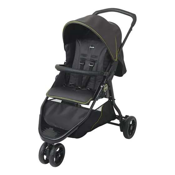 Carrinho De Bebê 3 Rodas Burigotto Recem Nascido Á 15kg Cr3 Cor Neon