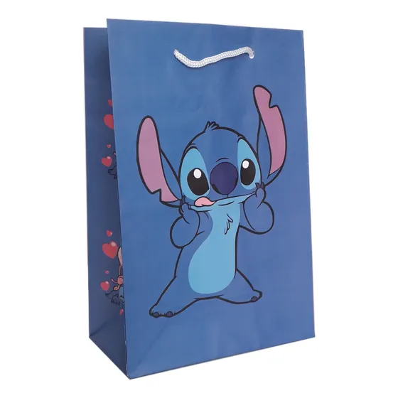 10 Sacolinha Surpresa Llilo Stitc Para Lembrancinha De Festa Cor Azul-aço Llilo Stitch