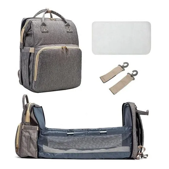 Mochila funcional impermeable gris claro