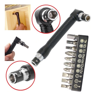 Chave Tipo L De Precisão 1/4 Com 10 Bits Fenda Phillips Torx Chave Tipo L De Precisão 1/4 Com 10 Bits Fenda Phillips Torx
