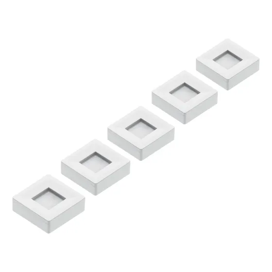 Kit 5 Spot Led Quadrado Sobrepor Embutir P/móveis Nichos