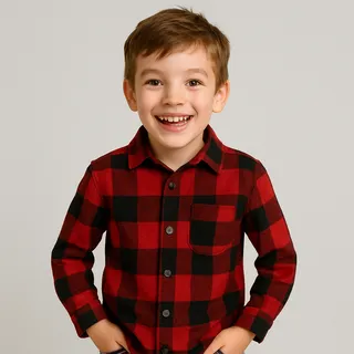 Camisa Xadrez Flanela Infantil De Menino Manga Longa Premium Camisa Xadrez Flanela Infantil De Menino Manga Longa Premium
