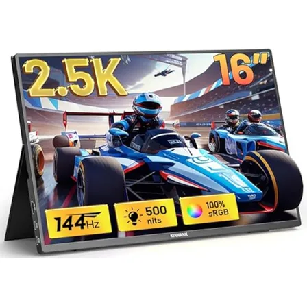 Monitor Portátil 2.5k 16  144hz Qhd, Usb-c/hdmi, Ideal Para