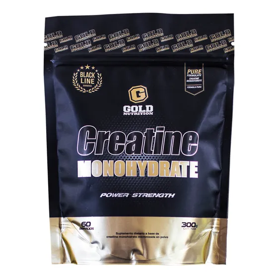 Suplemento Gold Nutrition Black 100% Creatina monohidrato de 300g