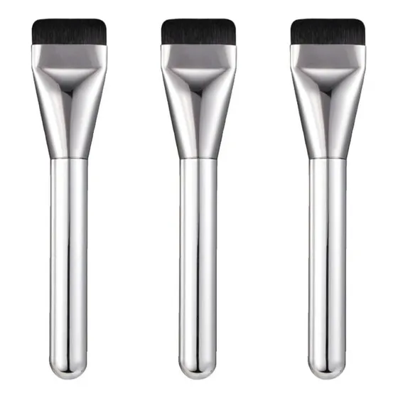 Brocha Plana Para Base Líquida, Corrector De Rubor Plano Color 3 Piezas