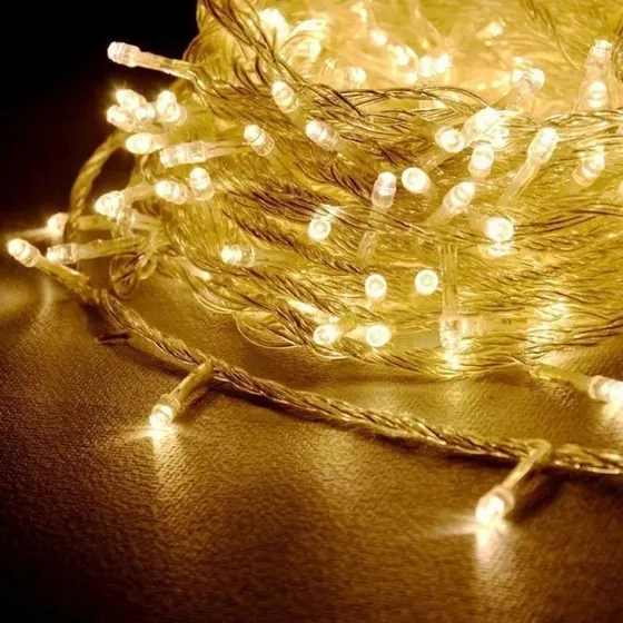 Guirnalda Guía 300 Led Luces Fijas Navidad 30m Exterior Ip65