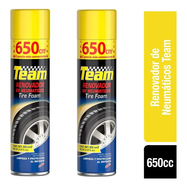 Renovador De Neumaticos Team 650 Cm3 X 02 Unidades