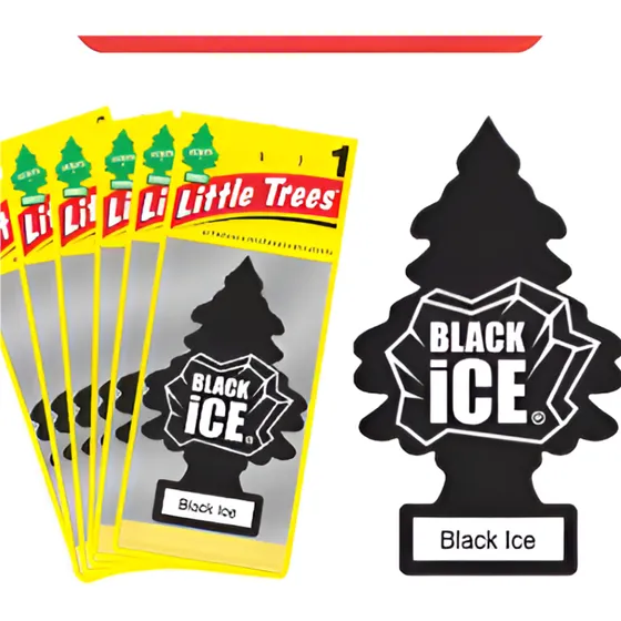Ambientador Little Trees Black Ice X6 Und