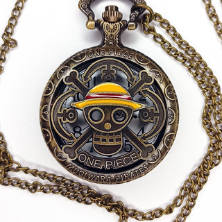 Reloj De Bolsillo One Piece Con Cadena 4.8 Diametro Reloj De Bolsillo One Piece Con Cadena 4.8 Diametro