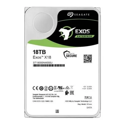 Seagate Exos X18 16tb Enterprise Hdd - Cmr 3.5 7200 Rpm Gris