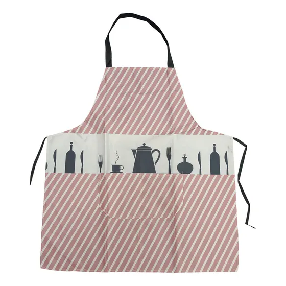 Delantal Para Cocina De Pvc, Con Bolsillo