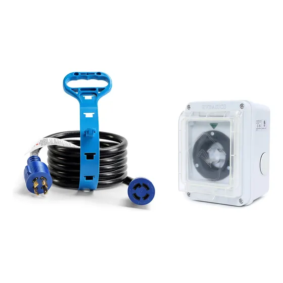 Caja De Entrada De Generador De 30 Amperios Nema L14-30p Enc