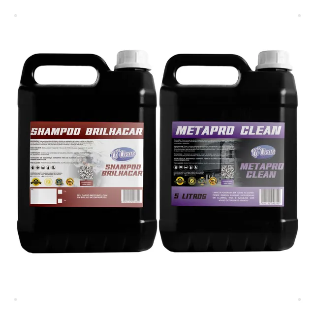 Kit Shampoo / Metasil Concentrado Carro Moto Caminhao Lk