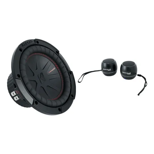 Kicker 48cwr84 Compr 600 Watt 8  Subwoofer Dvc 4-ohm Car Ccc