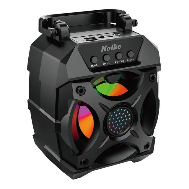 Parlante Portatil Bluetooth Kolke Alley 5w Luces Led Radio Fm