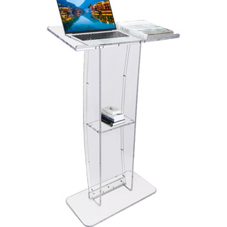 Podio De Sobremesa Acrílico Blanco Plexiglás Discurso Podio De Sobremesa Acrílico Blanco Plexiglás Discurso