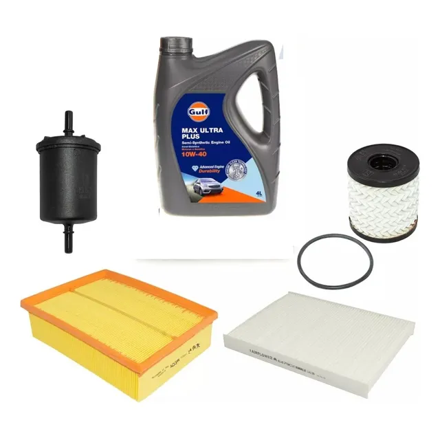 Kit 4 Filtros Originales + Aceite Gulf Citroen C4 2.0 N
