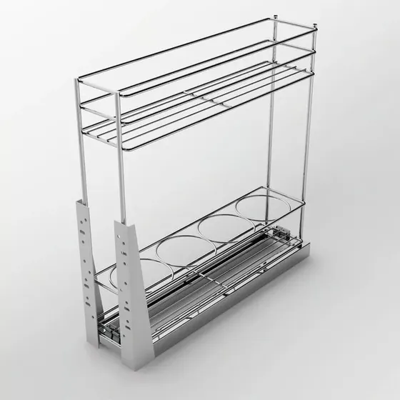 Cesta Guia Oculta Condimentero De 20cm Cocina Nova Herraje