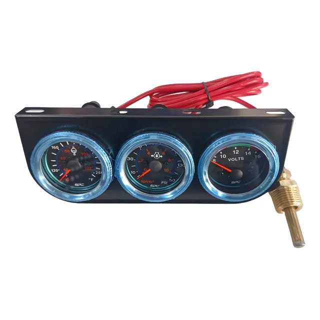 Reloj Triple Mecanico Universal Aceite Temperatura Bateria