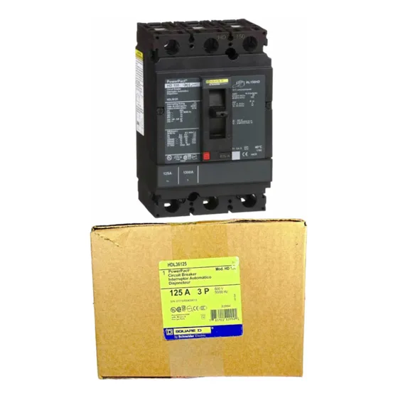 Interruptor Termomagnetico Marca Squared Hdl36125