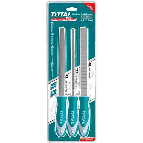 Juego De Limas De 3pzas Para Madera 8  200mm  Total
