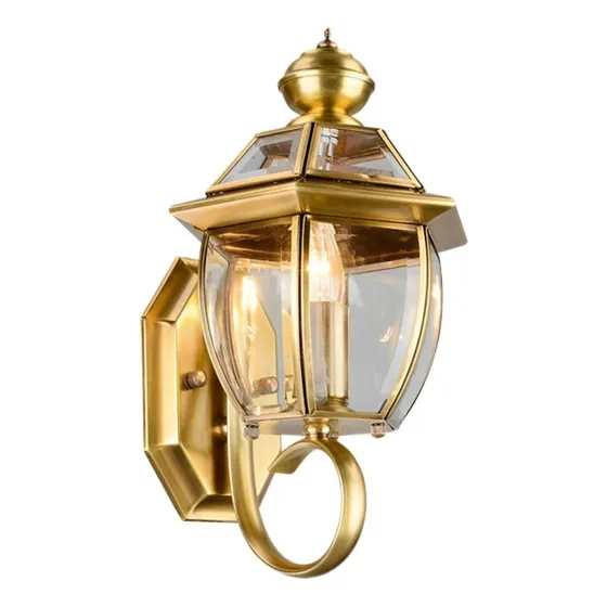Aplique Pared Cobre Estilo Nordico E27 Vidrio Alta Gama Luz