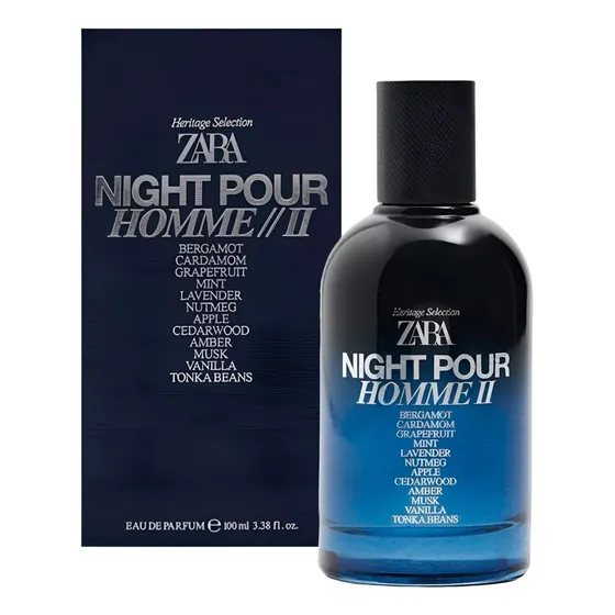 Perfume Zara Night 2 Pour Homme Edp X 100 Ml