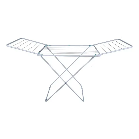 Varal De Chão Grande Big Gigante Maxi 174 Cm Aço Branco Mor Cor Varal de Chão MAX Branco com abas