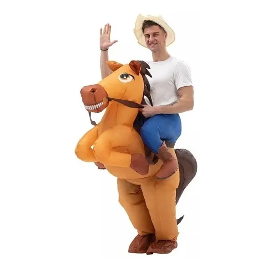 Disfraz Inflable Caballo Motor Incluido