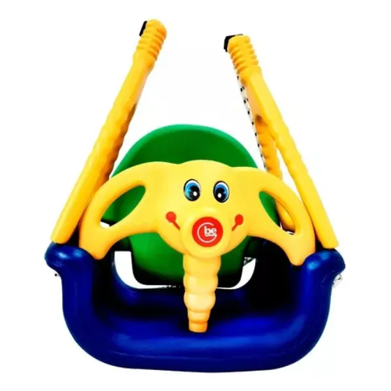 Hamaca Infantil Reforzada Niños Bebe Niñas Rodacross Elefantito Con Soga Color Roja / Verde