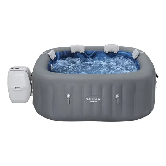 Jacuzzi Inflable De Hidromasaje Saluspa Coronado Bestway 180 Gris