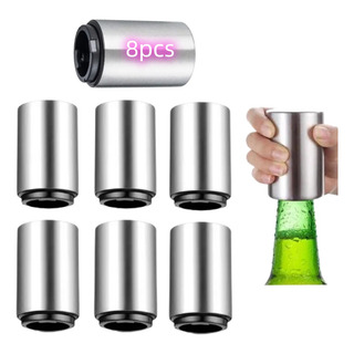 8 Piezas De Acero Inoxidable Magnético Push Beer Opener 8 Piezas De Acero Inoxidable Magnético Push Beer Opener