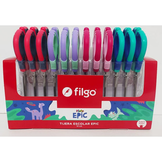Tijera Escolar Filgo Epic 13cm X 4 Unidades Tijera Escolar Filgo Epic 13cm X 4 Unidades