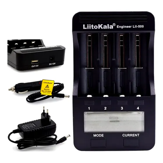 Carregador De Bateria Inteligente Liitokala - Lii-500
