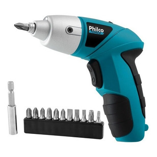 Parafusadeira Sem Fio Philco Force Ppf01 4.8v Azul Bivolt Parafusadeira Sem Fio Philco Force Ppf01 4.8v Azul Bivolt